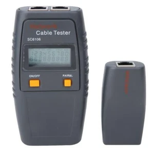 SC6106 Multifunctional Digital LAN Network Line Finder Wire Cable Tester - Photo 1/9
