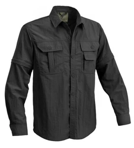 DEFCON 5 CAMICIA TATTICA TRASPIRANTE WATER RESISTANT FALCON NERO D5-3522 B - Foto 1 di 3
