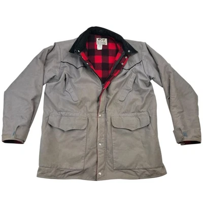 VTG Men’s SZ L Drifter Duster Jacket Schaefer Outfitter Jackson Hole Rancher USA - Image 1 of 4