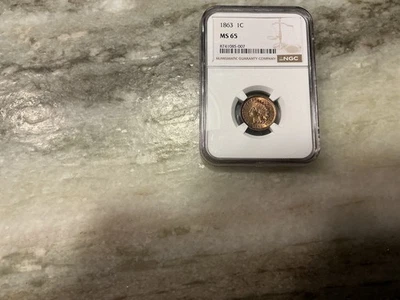 1863 Indian Head Penny MS65 - Image 1 of 2