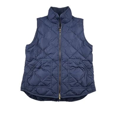 Chaleco acolchado acolchado J.Crew azul marino para hombre medio cálido ligero Foto 1 de 4