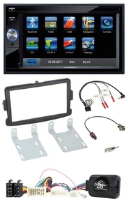 Blaupunkt Lenkrad USB Bluetooth TMC 2DIN Navigation für Dacia ab 2012 schwarz - Bild 1 von 11