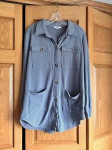 BB Dakota Steve Made women’s light blue long sleeve button up shacket, size S - Picture 1 of 9