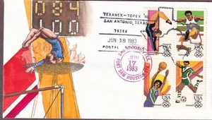1983 Summer Olympics FDC, HP Lois Hamilton HAM, C104a - Picture 1 of 1