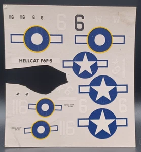 Matchbox | No. PK-18 | 1:72 Grumman Hellcat Decals - Picture 1 of 1