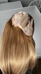 XS in stock 23” 58cm European Gripper Sport silk top Blonde Hair Rooted wig - Picture 1 of 11
