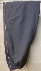 Champion Wind Track Sweat Pants Gray W/Pink Stripe Size Large - Picture 1 of 7