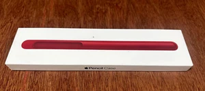 Genuine OEM Apple Pencil Case Holder Cover - Red Leather (Product) MR552ZM/A - Picture 1 of 2