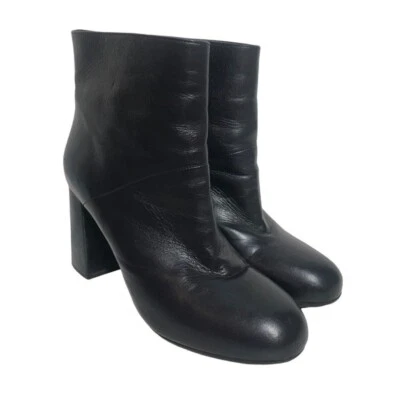 MARNI Botines Botas de Tacón Negro Cuero Suave EU38 US7.5 Foto 1 de 3