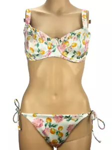 VICTORIA'S SECRET SWIM SUIT SET PUSH UP BIKINI TOP 36DDD + CHEEKY BOTTOM XL NWT - Picture 1 of 2