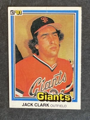 1981 年 Donruss Jack Clark #315 — 第 1/2 张图片