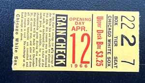 Boleto de los White Sox 4/12/66 talón-día de apertura-willie montanez mlb debut-adcock/edad - Imagen 1 de 1