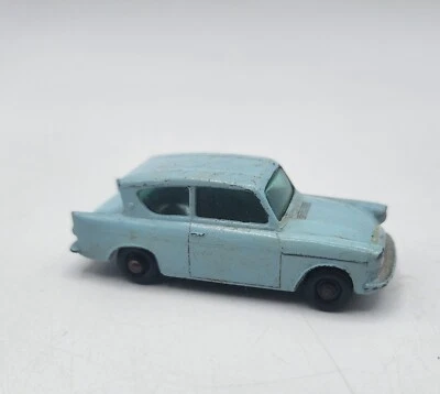 1961 Lesney Matchbox Series #7-B Light Blue FORD ANGLIA Harry Potter Flying Car - Image 1 of 4