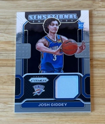 2021-22 Panini Prizm Sensational Swatches Josh Giddey #SW-JGD Rookie RC - Image 1 of 3