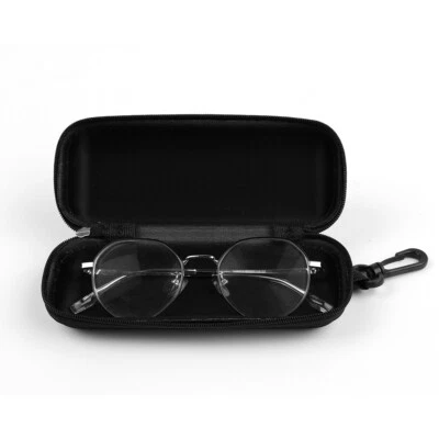 Portable Hard Shell Linen Eye Glasses Protector Eyewear Case Sunglasses Box UK