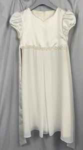 Jessica McClintock Ivory Beaded Girls Gown Dress Size: 7 Flower girl - Picture 1 of 11