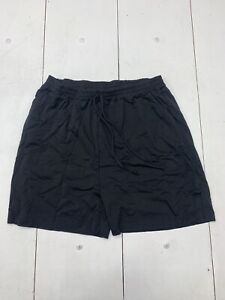 Missguided Womens Pluz Black Jogger Shorts Size 16