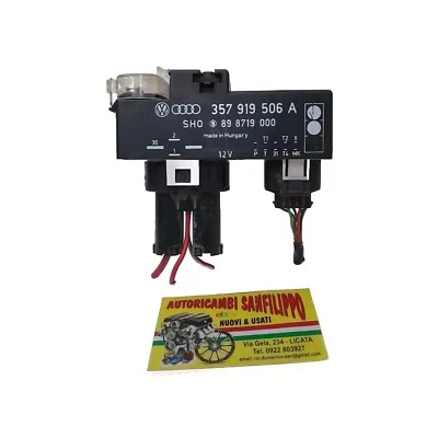 Centralina Derivazione Controllo Ventola Radiatore VW Polo 9N 357919506A Testata - Immagine 1 di 4