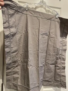 Restoration Hardware Italian Bold Satin Stitch Cotton Euro  Sham Fog NEW $109 - Picture 1 of 7