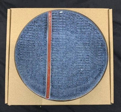 Juego de 4 platos de aperitivo Levis Strauss gres azul rojo rayas 6,75" objetivo Foto 1 de 3