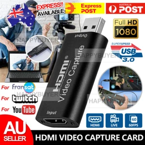 HDMI Video Capture Card USB 3.0 4K HD Recorder for Video Live Streaming Game - Picture 1 of 12