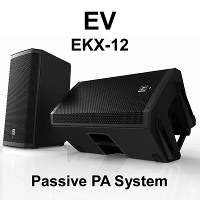 EV EKX-12 Passive Lightweight 12" PA Speaker System Pair - Image 1 of 4