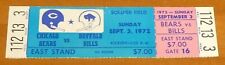 Chicago Bears vs Buffalo Bills Football Game Full Ticket 1972 OJ Simpson NMT