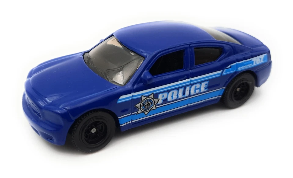 Matchbox Superfast Dodge Charger Police blue 5 Pack exclusive. MBX 2011 loose - Image 1 of 2