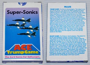 Philippines SUPER-SONICS airplanes jets TRUMP PLAYING CARD GAME Complete - Picture 1 of 6