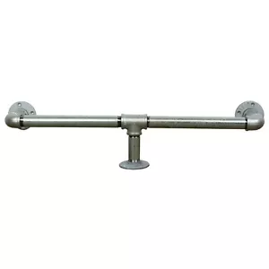 Bar/Kitchen Foot Rail Industrial Metal Silver Steel Bar Accessories Vintage - Picture 1 of 3