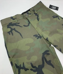 Volcom C0901900 GNCB Boy's size 27 (14) Camo Vmonty Stretch Chino Shorts - Picture 1 of 17