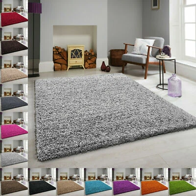 Fluffy Shaggy Rugs And Runners Soft Pile Carpet For Living Room Bedroom Kitchen - Image 1 of 4
