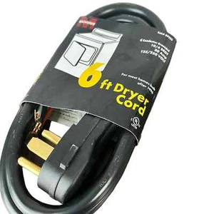 MORRIS 6ft 30 Amp 4-Prong Electric Dryer Replacement Power Cord 10/4 SRDT *NEW* - Picture 1 of 6