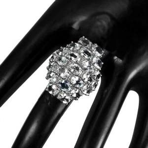 925 Anillo Plata de Ley Ovalado Aguamarina 6x4mm Gema Natural Joyería 8 - Imagen 1 de 9