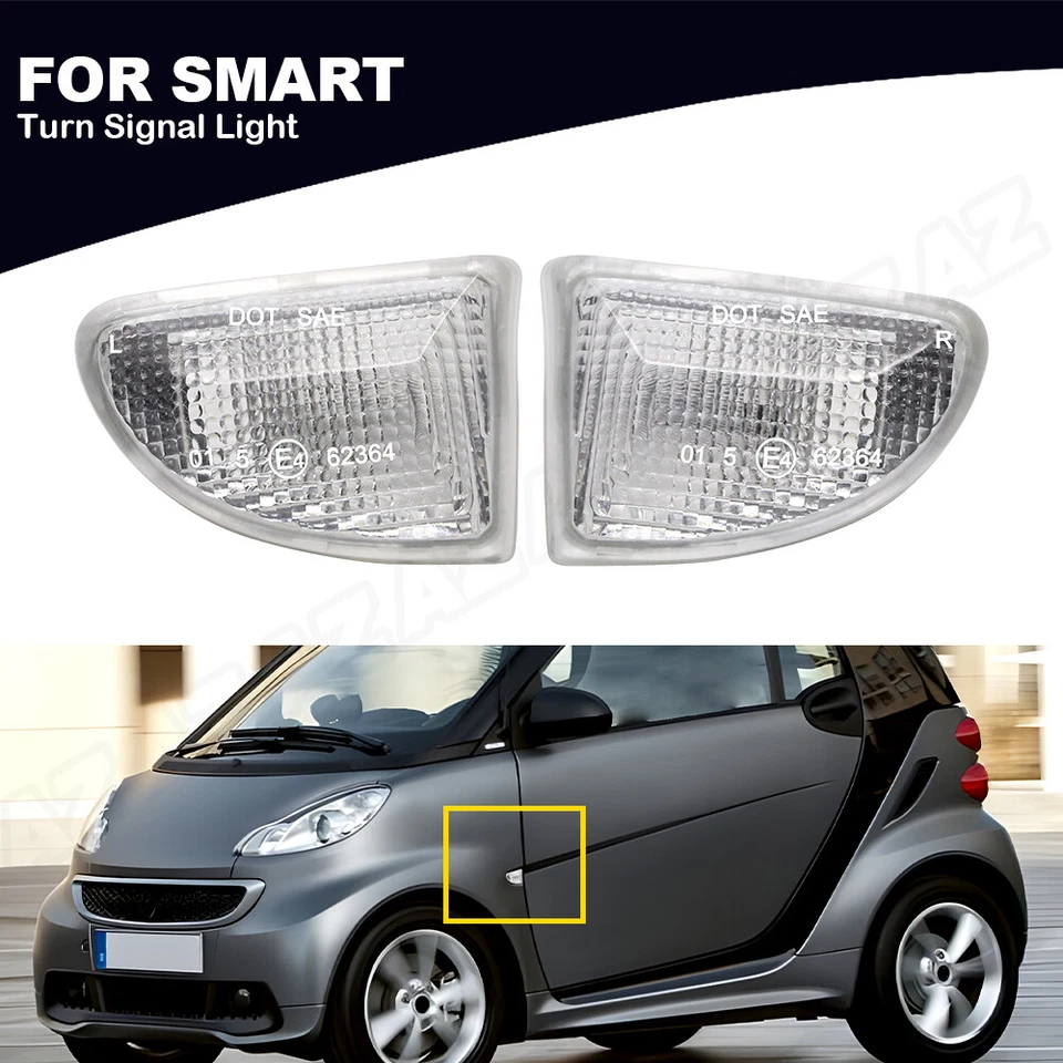 Clear OEM Side Marker Light For Smart Fortwo W451 MK1 & MKII 07-15 # A4519067700 - Image 1 of 4