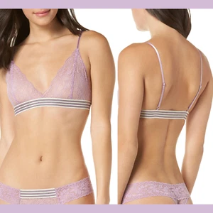 NEW $63 Hanky Panky Lace Triangle Bralette Purple [ SZ Small ] #3395 - Picture 1 of 9