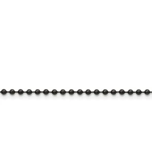 Chisel Unisex Chain Stainless Steel 2.4 mm Ball Black IP Lobster Clasp, 22 inch - Picture 1 of 3