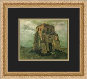 Vincent Van Gogh LA TORRE DEL CIMITERO DI NUENEN Custom Framed Print - Picture 1 of 2