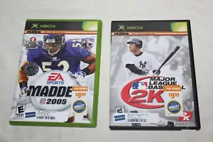 2 Xbox Major League Baseball 2K6 und Madden NFL 2005 komplett mit Handbuch - Bild 1 von 5