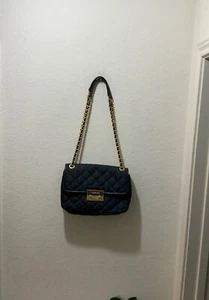 Neu ohne Etikett Michael Kors Sloan Denim große Kette Schultertasche Umhängetasche - Bild 1 von 13