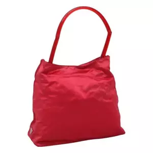PRADA Shoulder Bag Satin Pink Auth 114460 - Picture 1 of 21