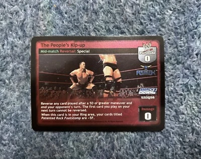 The People's Kip-Up for The Rock for WWE WWF Raw Deal card game ccg tcg - Image 1 of 2