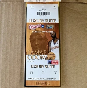 NBA 99-00 LA Clippers Juego VIP 2 Staples Center Boletos de temporada inaugurales RARO - Imagen 1 de 3