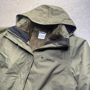 Columbia Omni-Tech Damen Wechseljacke Gr. M oliv Reißverschluss Fleece gefüttert - Bild 1 von 14