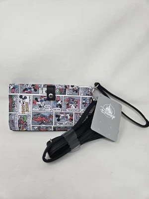 New with Tags Disney Parks Mickey Minnie Comic Strip Wallet Wristlet Crossbody - Image 1 of 4