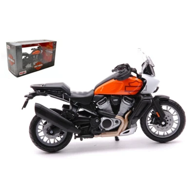 HARLEY DAVIDSON PAN AMERICA 1250 2021 ORANGE 1:18 Maisto Moto Nouveau modèle - Photo 1/3
