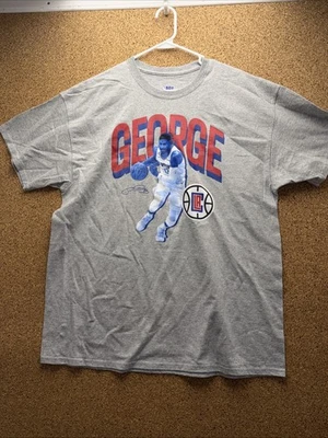 NBA серый Paul George Лос-Анджелес Clippers XL футболка новый без ЯРЛЫКОВ - Изображение 1 из 4