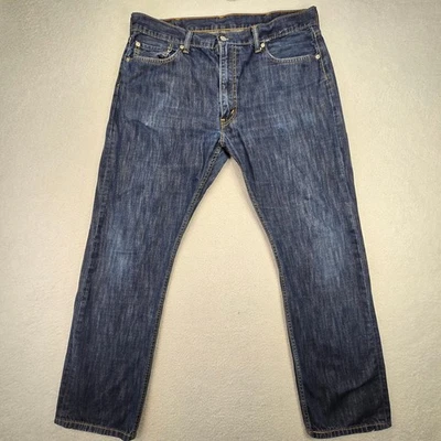 Pantalones de mezclilla Levis 513 para hombre 38x32 ajustados calce recto flexibles elásticos azules medidas (36x29,5) Foto 1 de 4