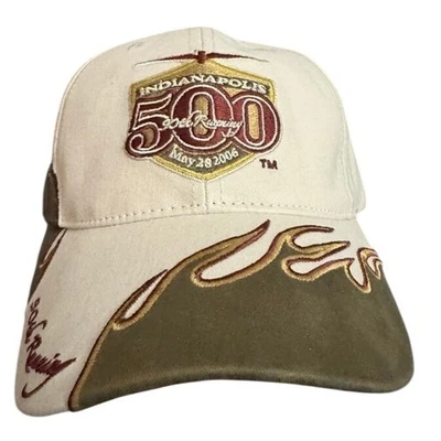 Gorra de béisbol Indianapolis 500 90th Running 2006 diseño llama beige verde Foto 1 de 4