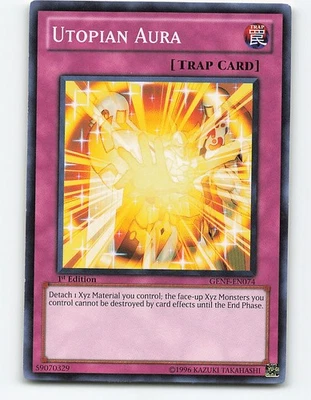 Utopian Aura #GENF-EN074 1st Edition Yugioh Card - Image 1 of 2